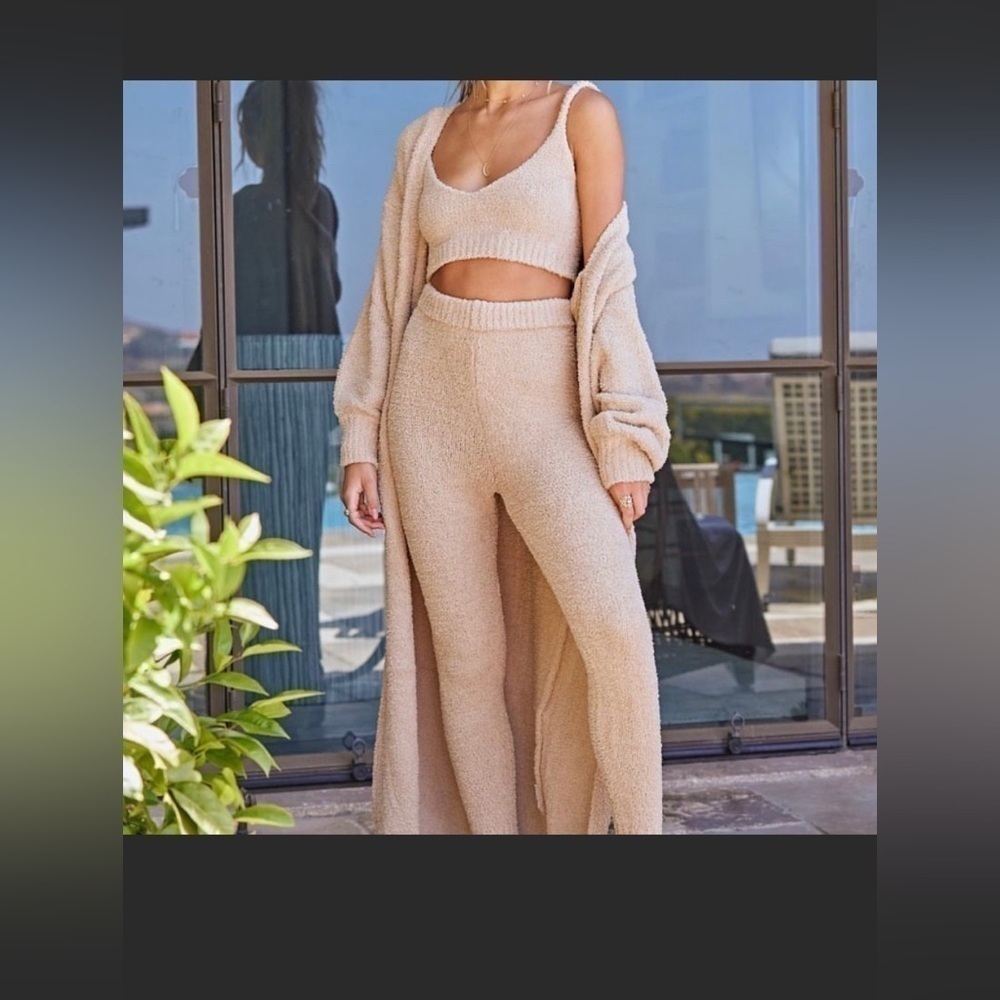 Revolve resa teddy bear fleece lounge pants